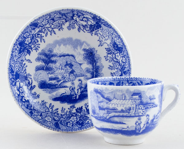Toy Cup and Saucer c1855
